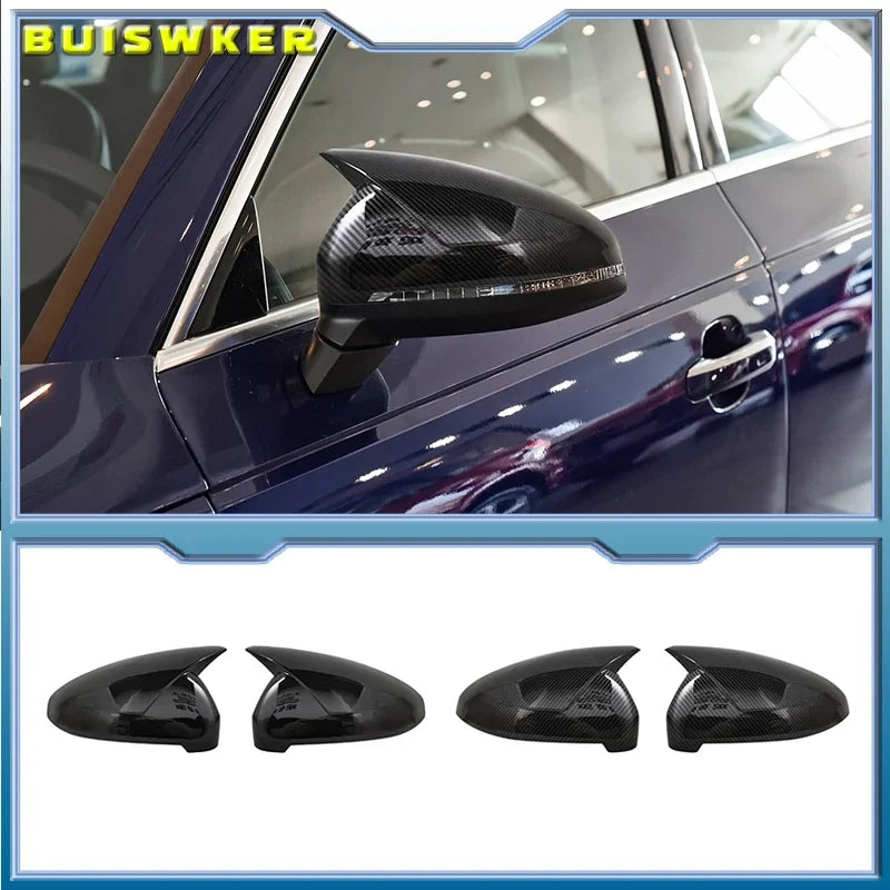 Coque Rétroviseur Carbone Audi A4 B9 A5 S5 RS5 - vue de face - Becquet Voiture