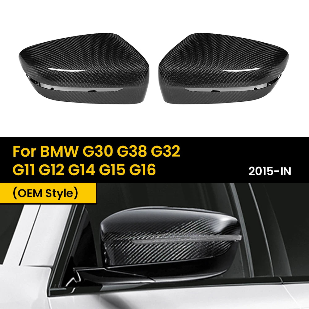 Coque Rétroviseur Carbone BMW G30 G11 G12 G14 - vue de face - Becquet Voiture