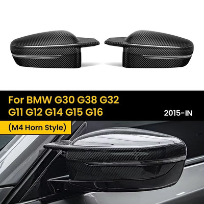 Coque Rétroviseur Carbone BMW G30 G11 G12 G14 - vue rapprochée - Becquet Voiture