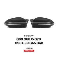 Coque Rétroviseur Carbone BMW G60 G70 i5 M5 Style - détail du montage - Becquet Voiture