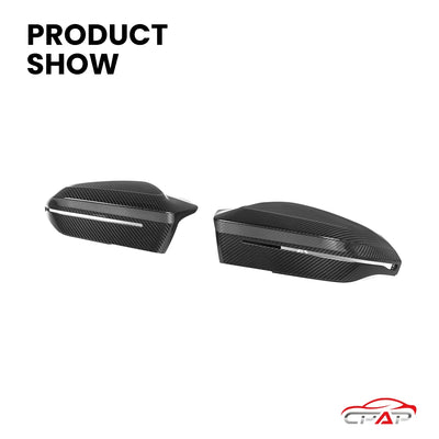 Coque Rétroviseur Carbone BMW G60 G70 i5 M5 Style - vue de profil - Becquet Voiture