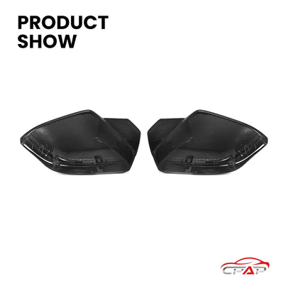 Coque Rétroviseur Carbone BMW G60 G70 i5 M5 Style - vue de trois-quarts - Becquet Voiture
