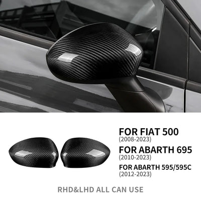 Coque Rétroviseur Fiat Abarth 500 595 695 - détail du montage - Becquet Voiture