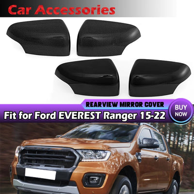 Coque Rétroviseur Ford Ranger 2015-2022 - vue de face - Becquet Voiture