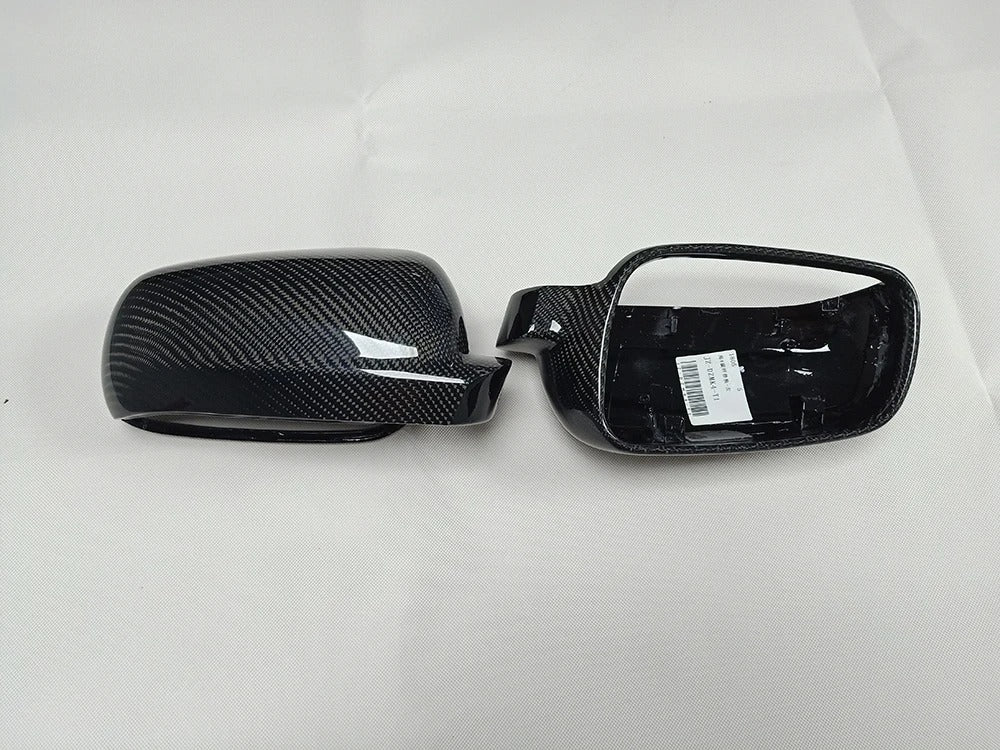 Coque rétroviseur Golf 4 véritable fibre de carbone Volkswagen - vue de face - Becquet Voiture