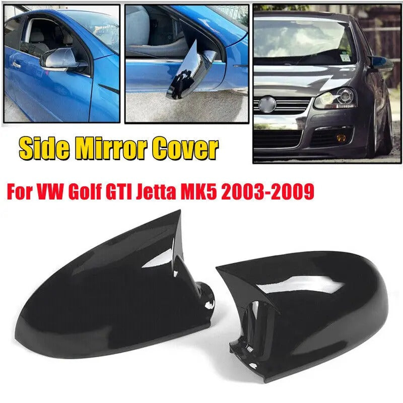 Coque rétroviseur Golf 5 personnalisée Volkswagen - vue de face - Becquet Voiture