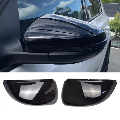 Coque Rétroviseur Golf 6 Noir Brillant Carbone Style Paire - vue de profil - Becquet Voiture