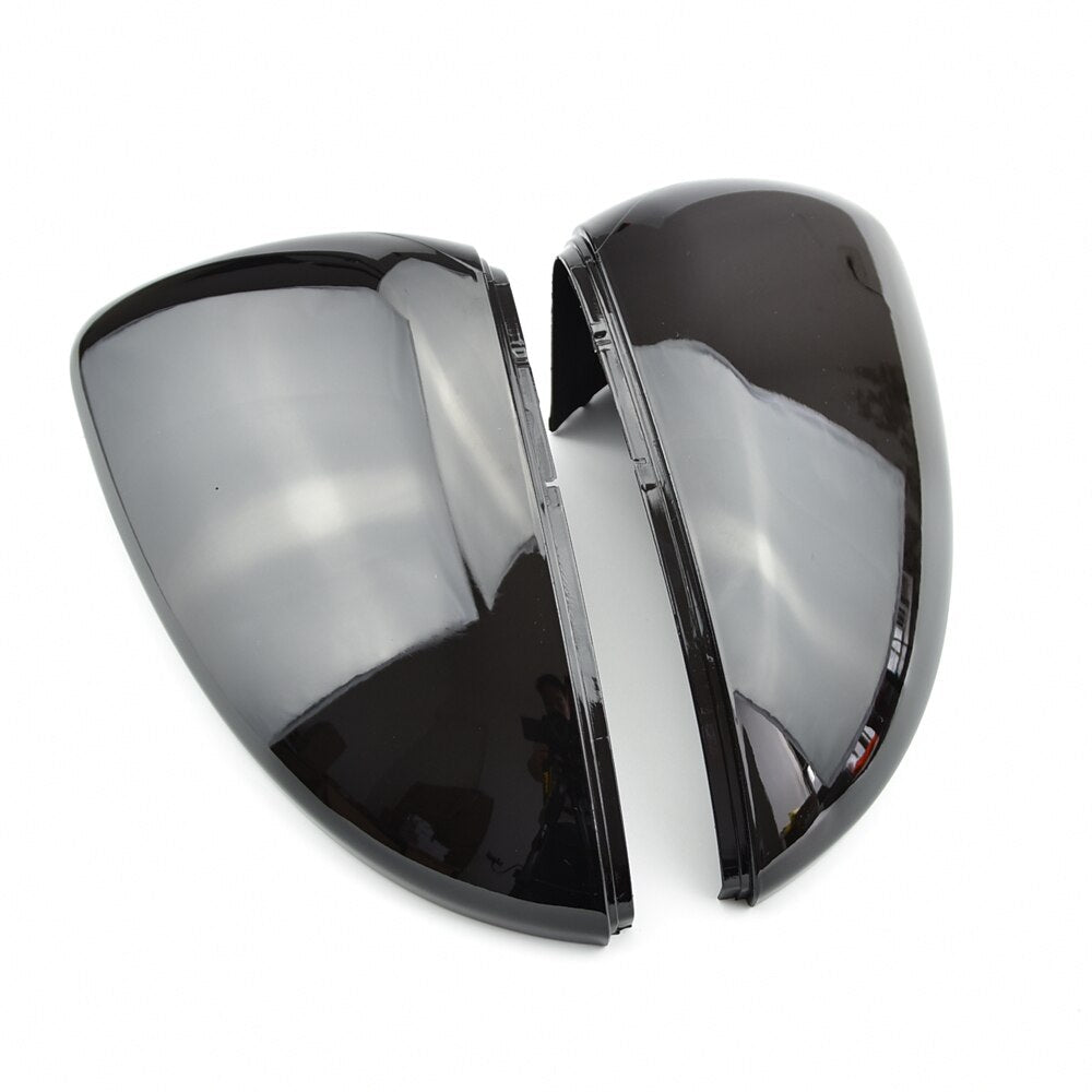 Coque Rétroviseur Golf 7 Noir Brillant ou Carbone - vue de face - Becquet Voiture