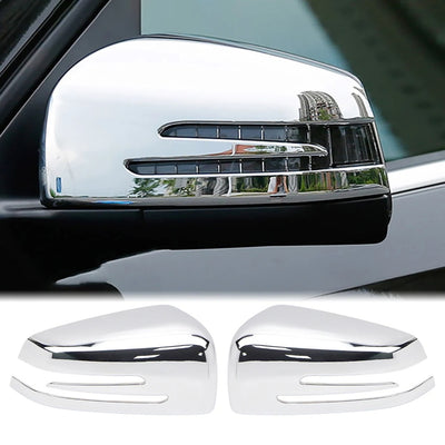 Coque rétroviseur Mercedes Benz argent - vue de profil - Becquet Voiture