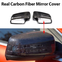 Coque rétroviseur Mercedes Benz véritable fibre de carbone - installé sur véhicule - Becquet Voiture
