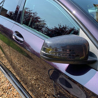 Coque rétroviseur Mercedes Benz véritable fibre de carbone - vue arrière - Becquet Voiture