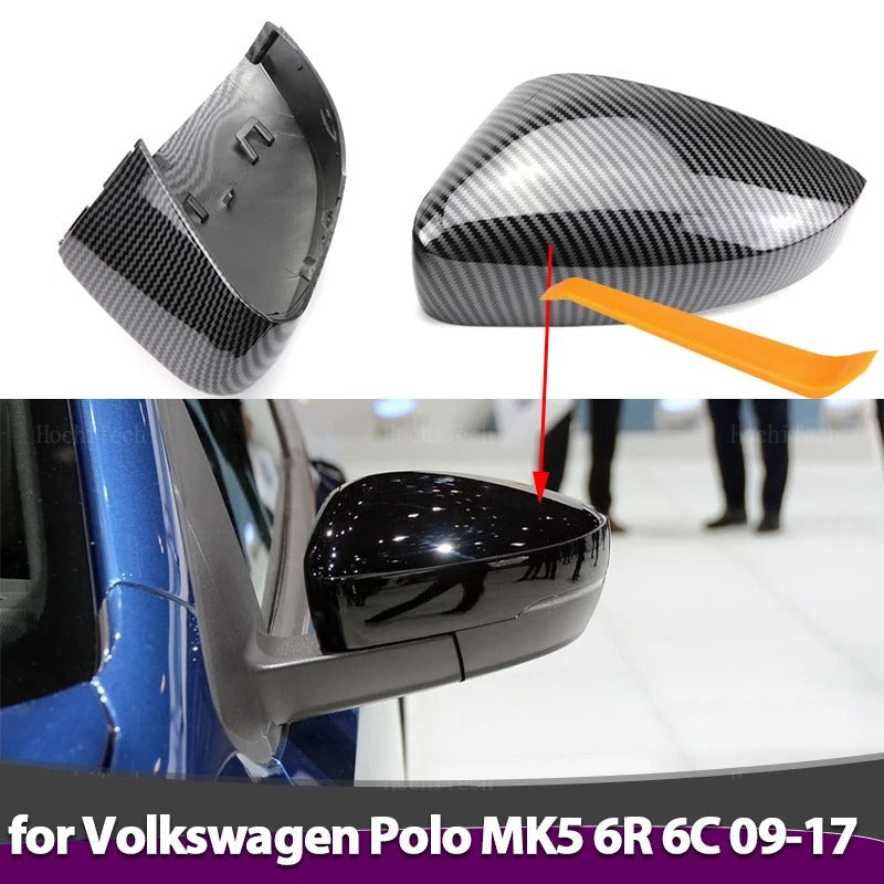Coque rétroviseur Polo 5 d’origine Volkswagen - vue de face - Becquet Voiture