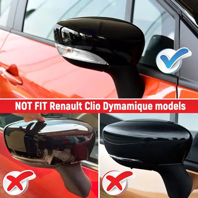 Coque Rétroviseur Renault Clio 4 2012-2019 - vue de profil - Becquet Voiture
