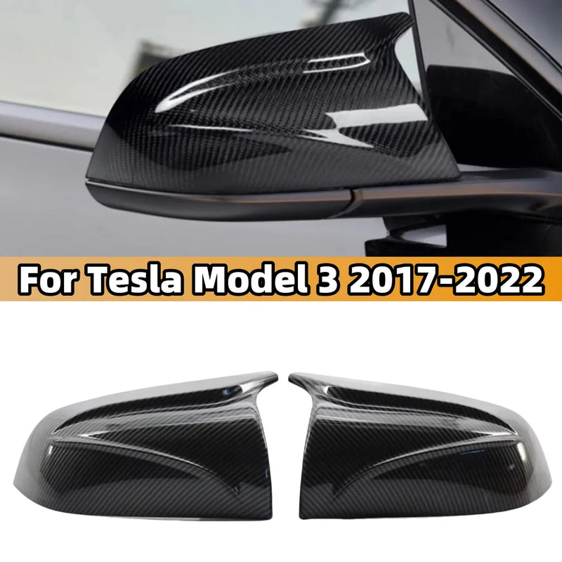 Coque Rétroviseur Tesla Model 3 2016-2023 - vue de face - Becquet Voiture
