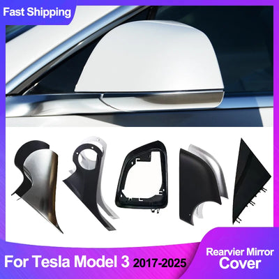 Coque Rétroviseur Tesla Model 3 2017-2025 Highland Cache - détail du montage - Becquet Voiture