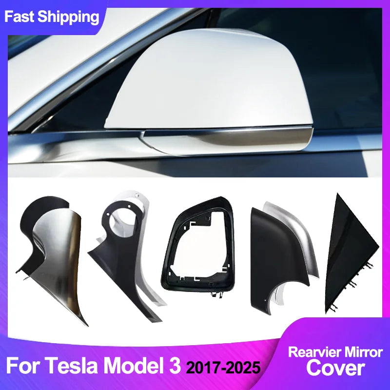 Coque Rétroviseur Tesla Model 3 2017-2025 Highland Cache - vue de face - Becquet Voiture