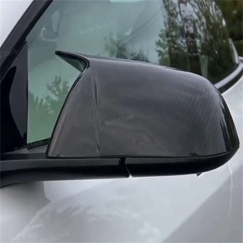 Coque Rétroviseur Tesla Model 3 Y Carbone - vue de face - Becquet Voiture