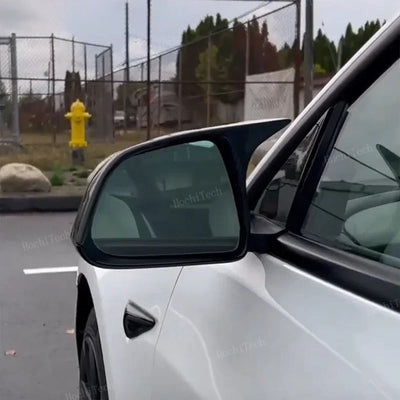 Coque Rétroviseur Tesla Model 3 Y Carbone - vue de profil - Becquet Voiture