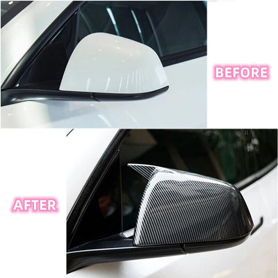 Coque Rétroviseur Tesla Model Y 2020-2023 - vue arrière - Becquet Voiture