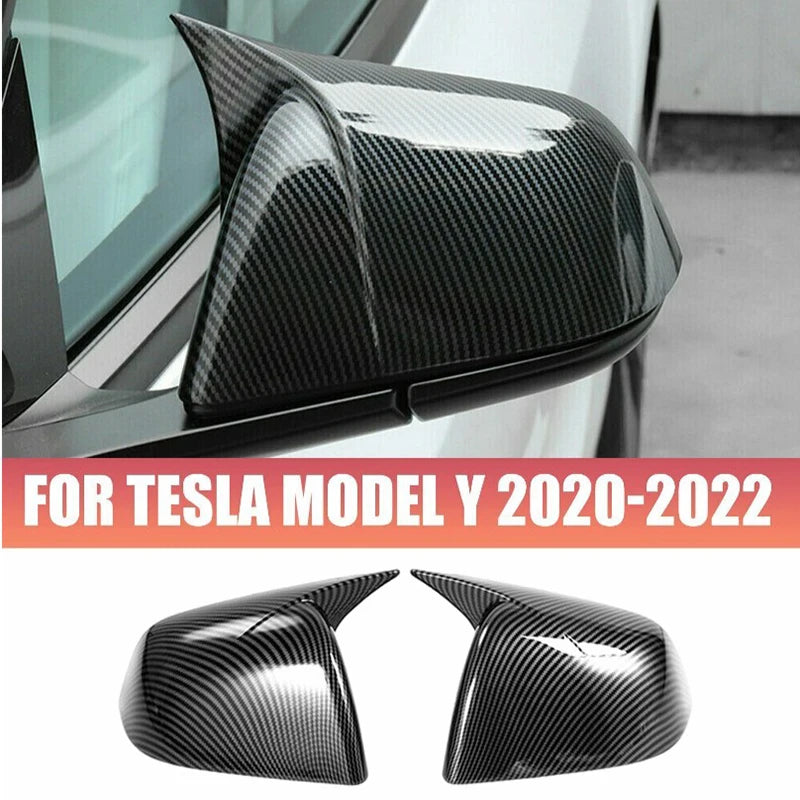 Coque Rétroviseur Tesla Model Y 2020-2023 - vue de face - Becquet Voiture