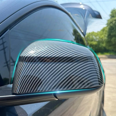 Coque Rétroviseur Tesla Model Y Juniper 2025-2026 - vue de profil - Becquet Voiture