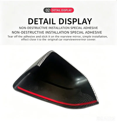 Coque Rétroviseur Tesla Model Y Juniper 2025-2026 - vue de trois-quarts - Becquet Voiture