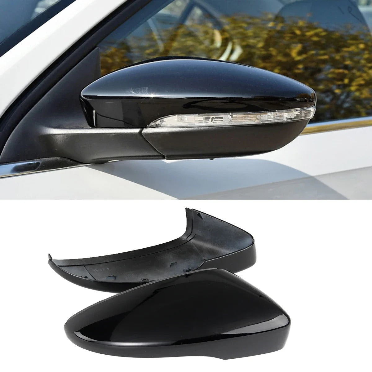 Coque rétroviseur Volkswagen Passat B7 d’origine - vue de face - Becquet Voiture
