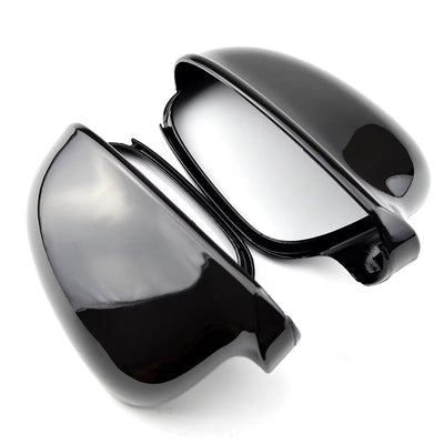 Coque Rétroviseur VW Golf 5 Noir Brillant Carbone - vue arrière - Becquet Voiture