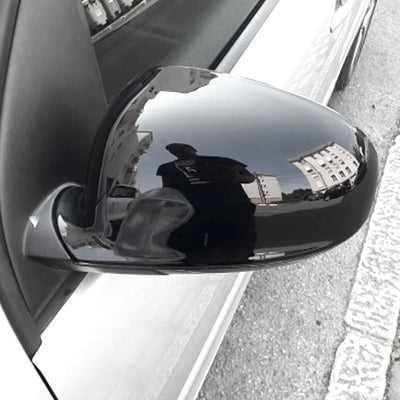 Coque Rétroviseur VW Golf 5 Noir Brillant Carbone - vue de profil - Becquet Voiture