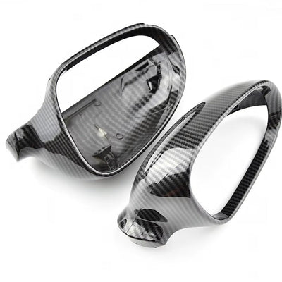 Coque Rétroviseur VW Golf 5 Noir Brillant Carbone - vue de trois-quarts - Becquet Voiture