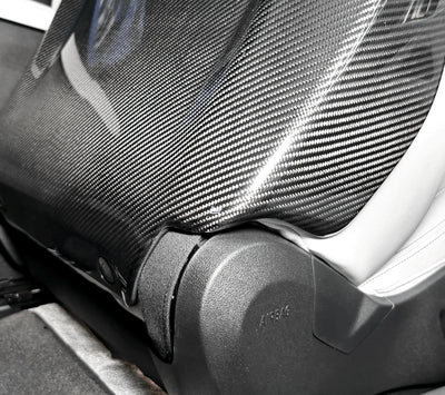 Coque Siège Arrière Fibre Carbone BMW G80 G82 G87 - installé sur véhicule - Becquet Voiture