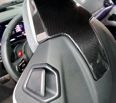 Coque Siège Arrière Fibre Carbone BMW G80 G82 G87 - vue de trois-quarts - Becquet Voiture