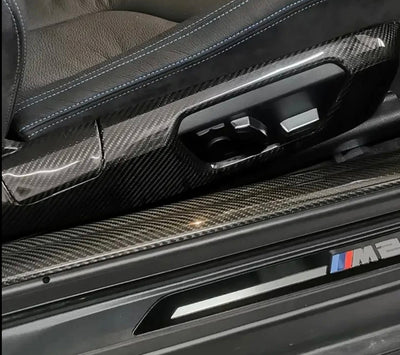Coque Siège Latérale Fibre Carbone BMW F80 F82 F87 - installé sur véhicule - Becquet Voiture