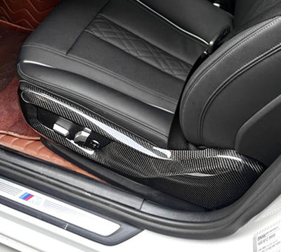 Coque Siège Latérale Fibre Carbone BMW F90 M5 - vue arrière - Becquet Voiture