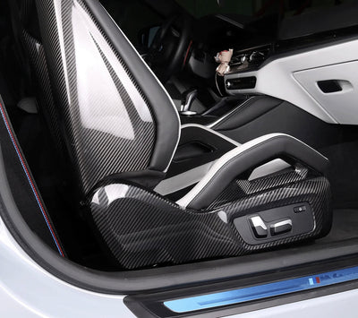 Coque Siège Latérale Fibre Carbone BMW G87 M2 - vue arrière - Becquet Voiture