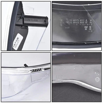 Coque Transparente de Phare BMW Série 5 E60 E61 2004-2007 - vue arrière - Becquet Voiture