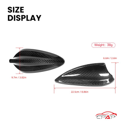 Coques d'Antenne Carbone BMW F30 G20 G30 - packshot studio - Becquet Voiture