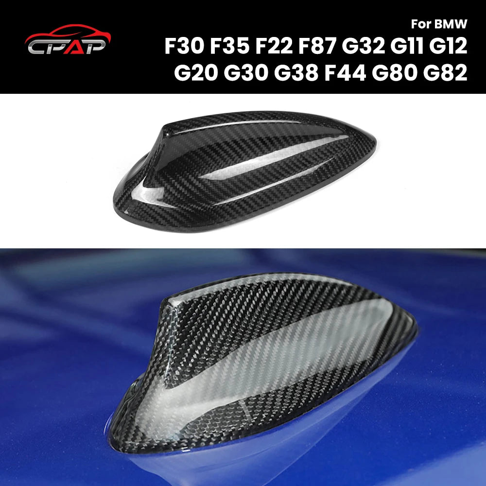 Coques d'Antenne Carbone BMW F30 G20 G30 - vue de face - Becquet Voiture