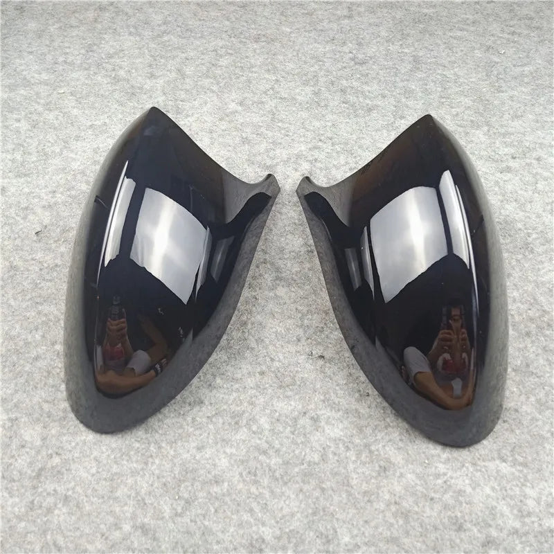 Coques de Rétroviseur BMW Noir Brillant Look M3 - vue de face - Becquet Voiture