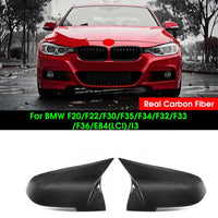 Coques de Rétroviseur Carbone BMW F20 F22 F30 F32 F36 - vue de face - Becquet Voiture