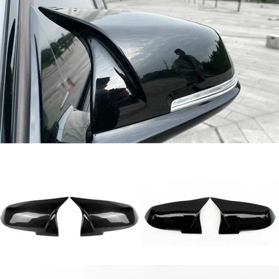 Coques de Rétroviseur Carbone BMW Série 1 2 3 4 F30 F32 - vue de face - Becquet Voiture