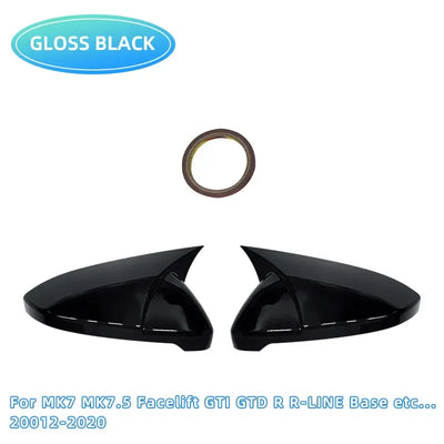 Coques de Rétroviseur Carbone Volkswagen Golf 6 et 7 GTI GTD - installé sur véhicule - Becquet Voiture