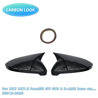 Coques de Rétroviseur Carbone Volkswagen Golf 6 et 7 GTI GTD - packshot studio - Becquet Voiture
