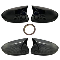 Coques de Rétroviseur Renault Megane 4 2016-2020 Noir Brillant - vue arrière - Becquet Voiture