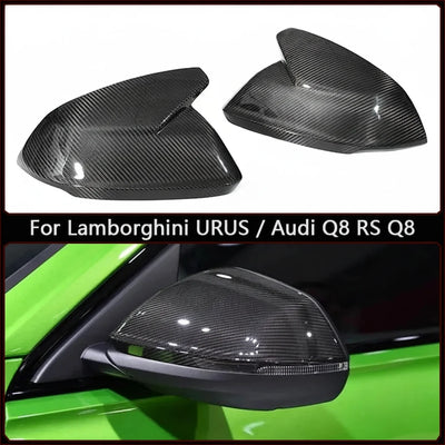 Coques de Rétroviseurs Carbone Audi Q8 RS Q8 Lamborghini Urus - vue de face - Becquet Voiture