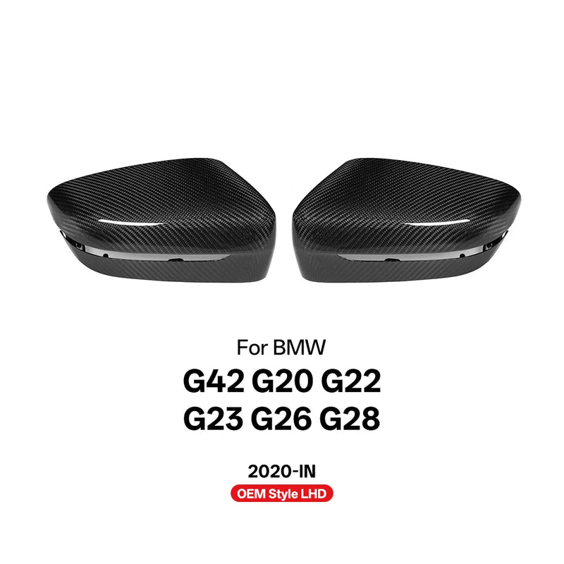 Coques de Rétroviseurs Carbone BMW G20 G22 G42 M4 Style 2020+ - vue de dessus - Becquet Voiture