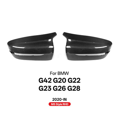 Coques de Rétroviseurs Carbone BMW G20 G22 G42 M4 Style 2020+ - vue rapprochée - Becquet Voiture