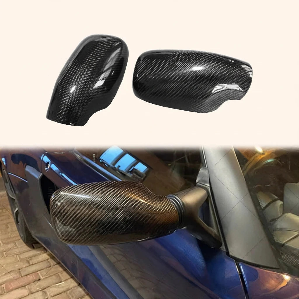 Coques de Rétroviseurs Carbone Lotus Exige 2004-2011 - vue de face - Becquet Voiture