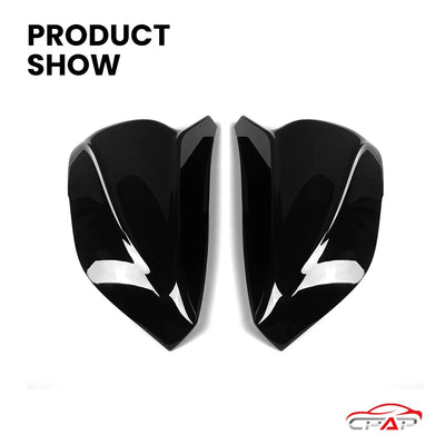 Coques de Retroviseurs Noir Brillant Infiniti Q50 Q60 2014-2024 - installé sur véhicule - Becquet Voiture