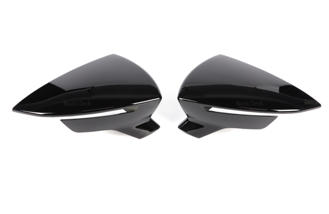 Coques de Rétroviseurs Noires Brillantes Seat Arona KJ7 2017-2023 - vue de face - Becquet Voiture